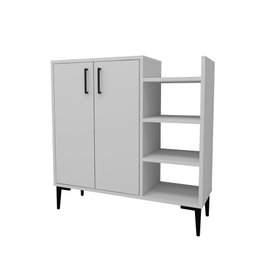 Hanah Home Armario multiusos Leskar - Blanco